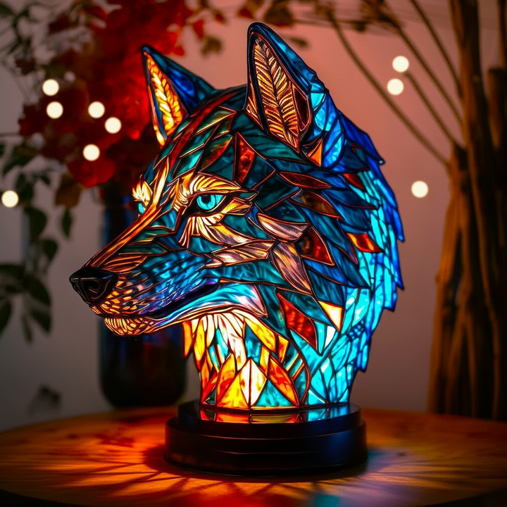 Lampe Enchantante en Forme de Loup
