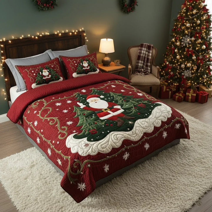Parure de lit matelassée 3 pièces - Atelier du Père Noël